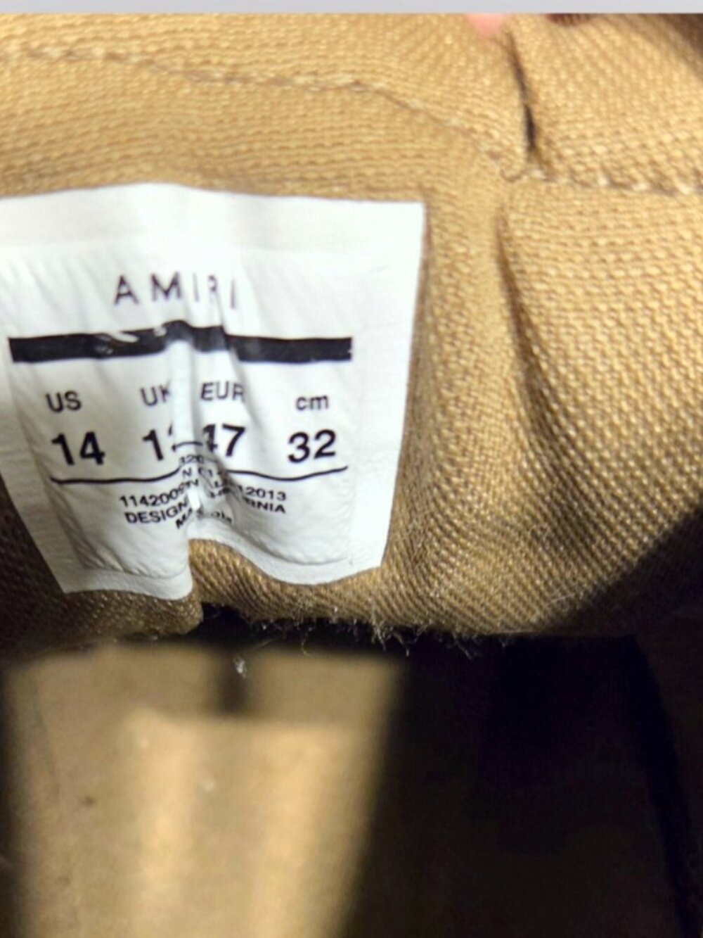 Mens Amiri skel-top high top sneakers size 14 - Picture 11 of 11